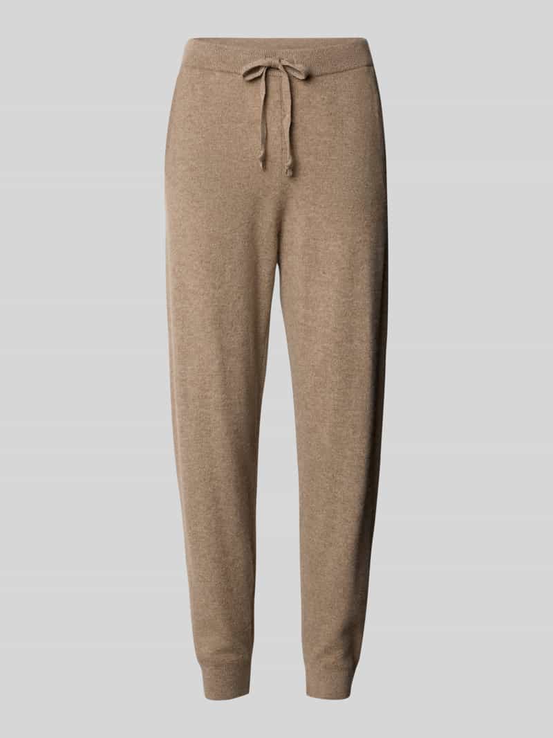 Jake*s Casual Joggingbroek van kasjmier met elastische band