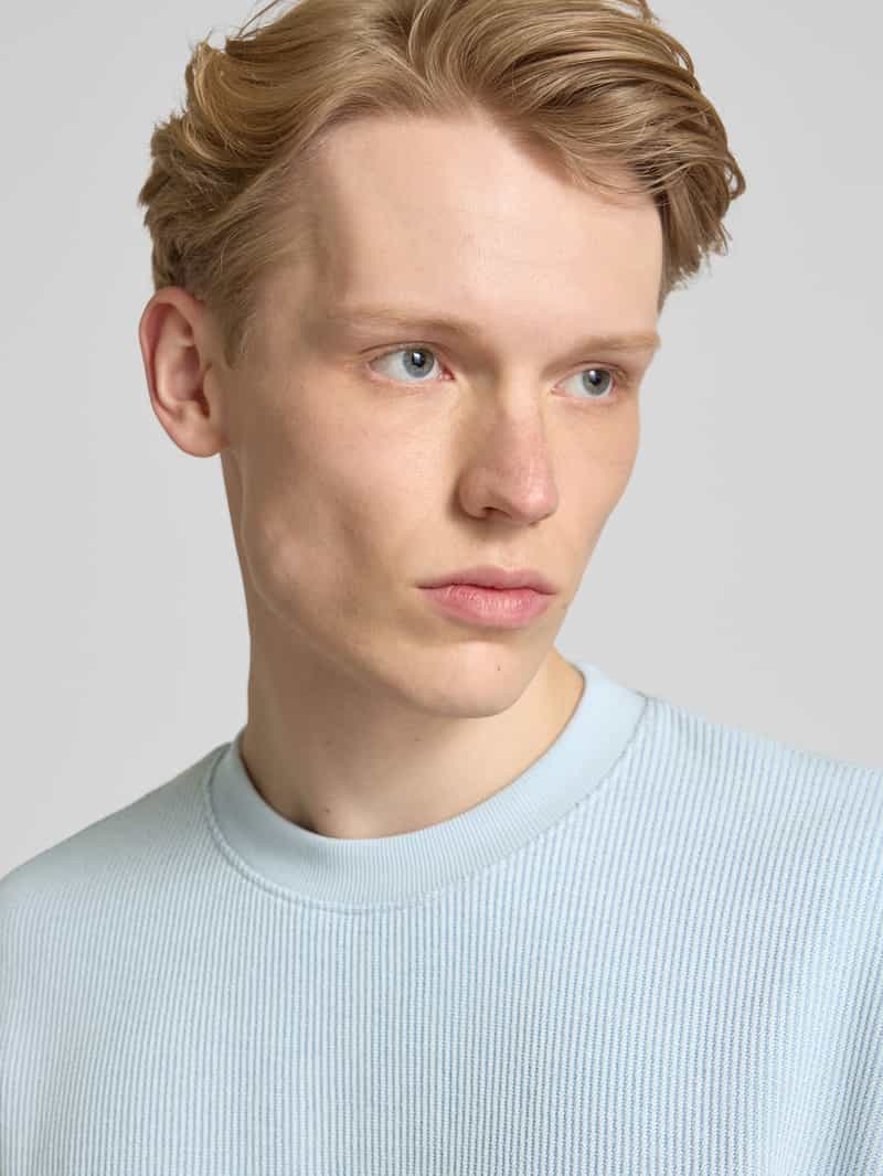 Hugo Blue Relaxed fit T-shirt met ronde hals