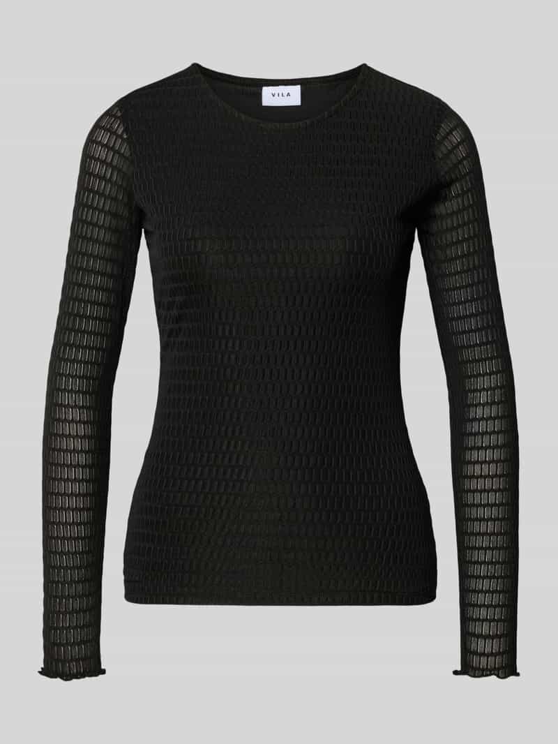 Vila Shirt met lange mouwen en ronde hals model 'LARINE'