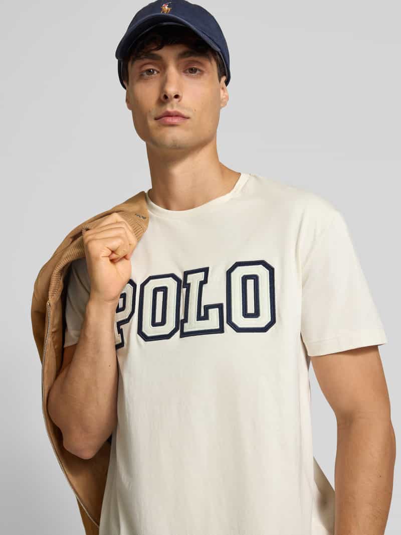 Polo Ralph Lauren Classic fit T-shirt met labelstitching