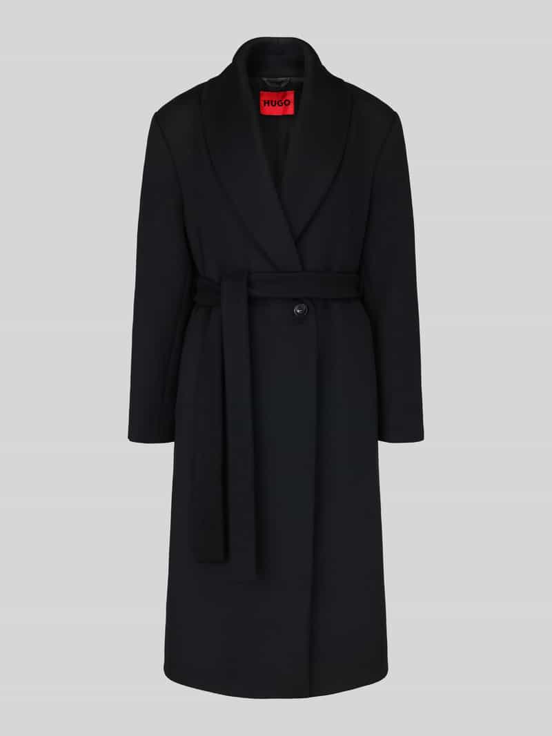 Regular fit lange jas met wol model 'Mindina'