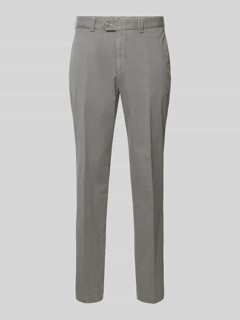 hiltl Slim fit broek met persplooien model 'Teaker'