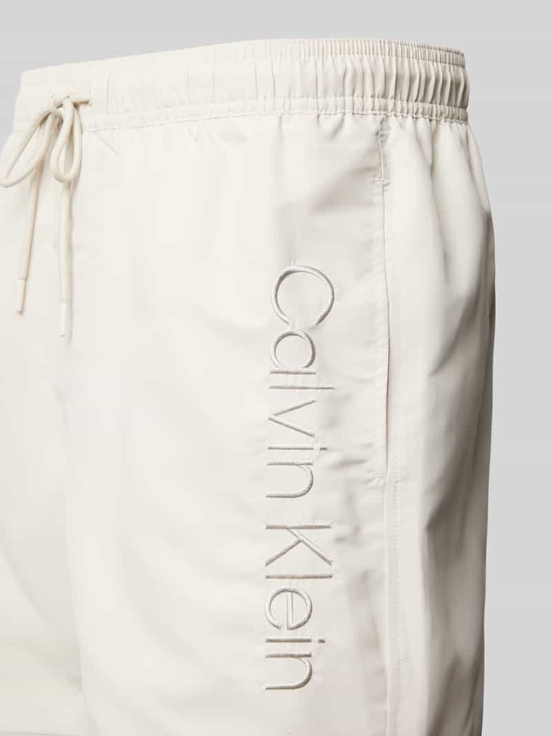Calvin Klein Underwear Zwembroek met labelstitching
