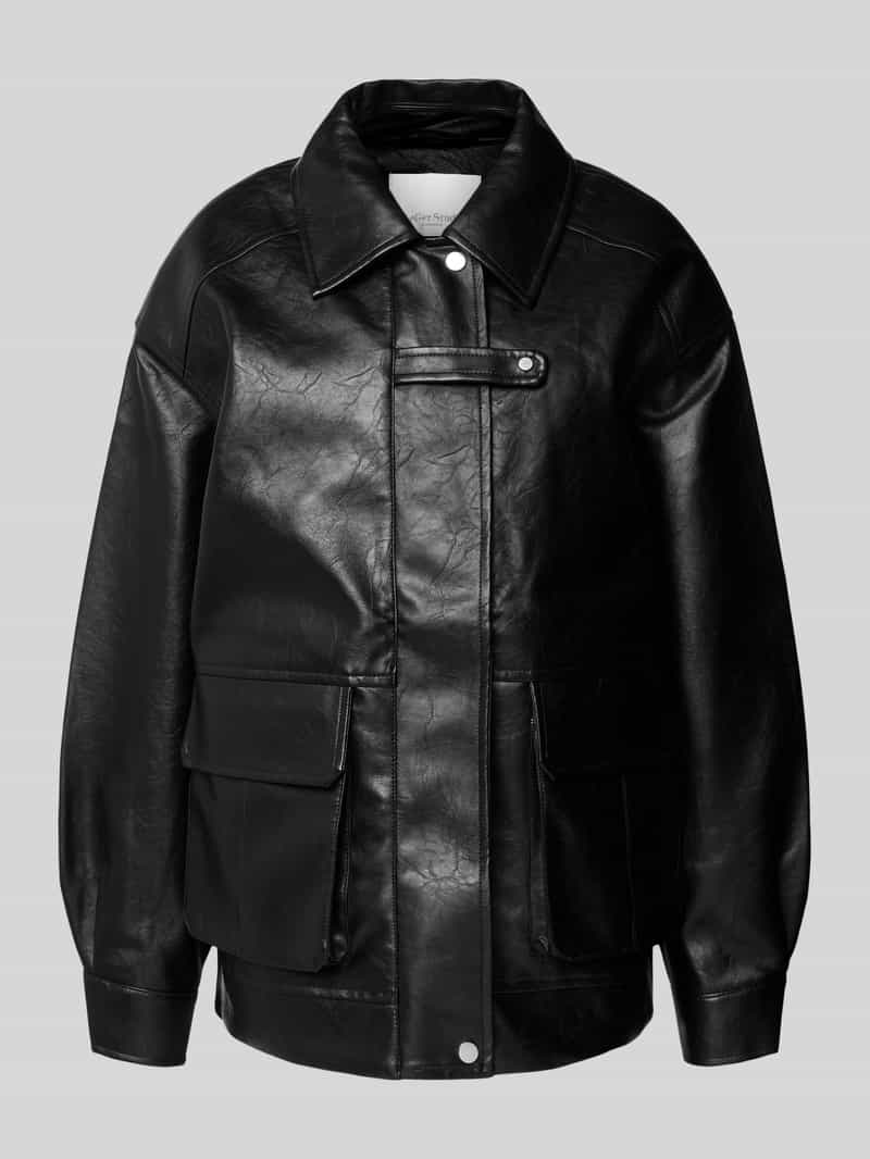 LeGer by Lena Gercke Oversized jack in leerlook LeGer Studio-collectie