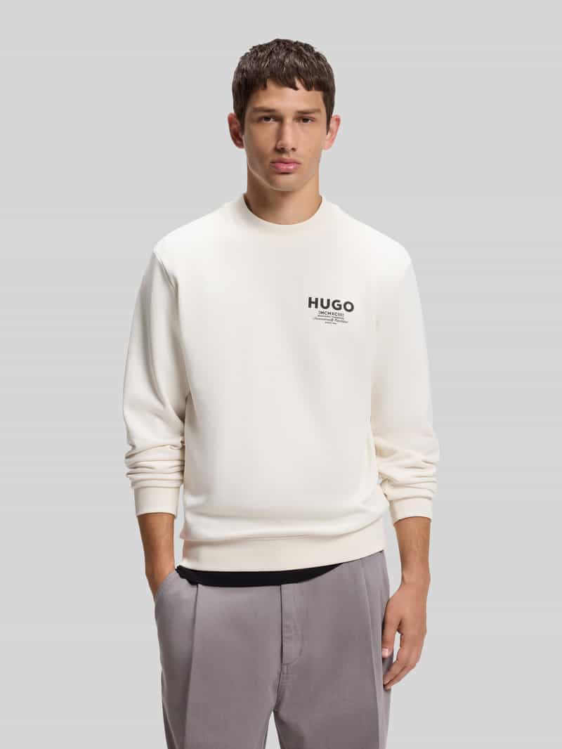 HUGO Blue Sweatshirt met logoprint model 'H-SWEATSHIRT'