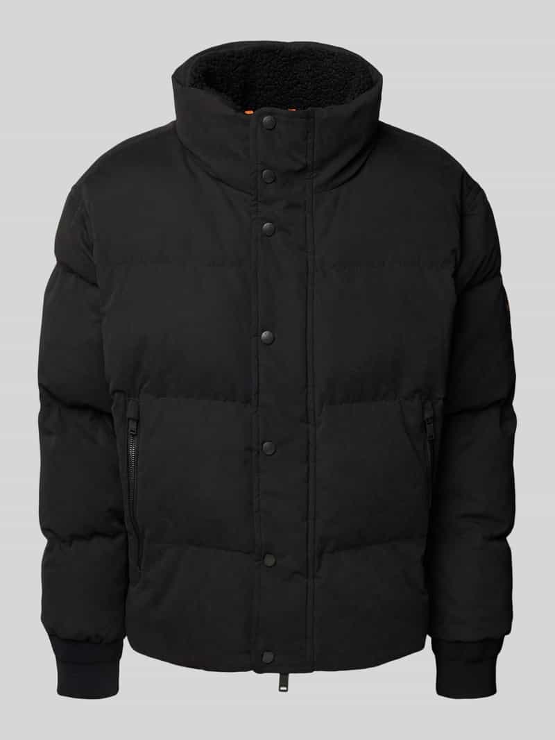 Boss Orange Regular fit gewatteerd jack met opstaande kraag model 'OCAMP'