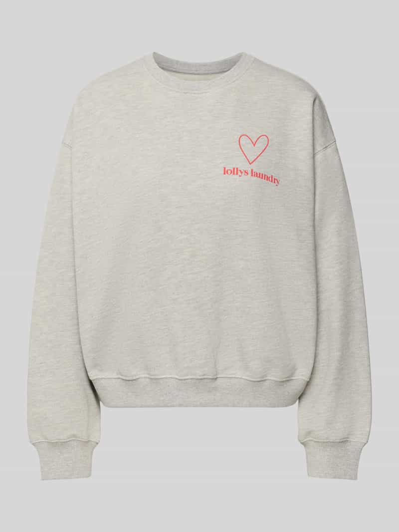 LOLLYS LAUNDRY Sweatshirt met labelprint model 'Sydney'
