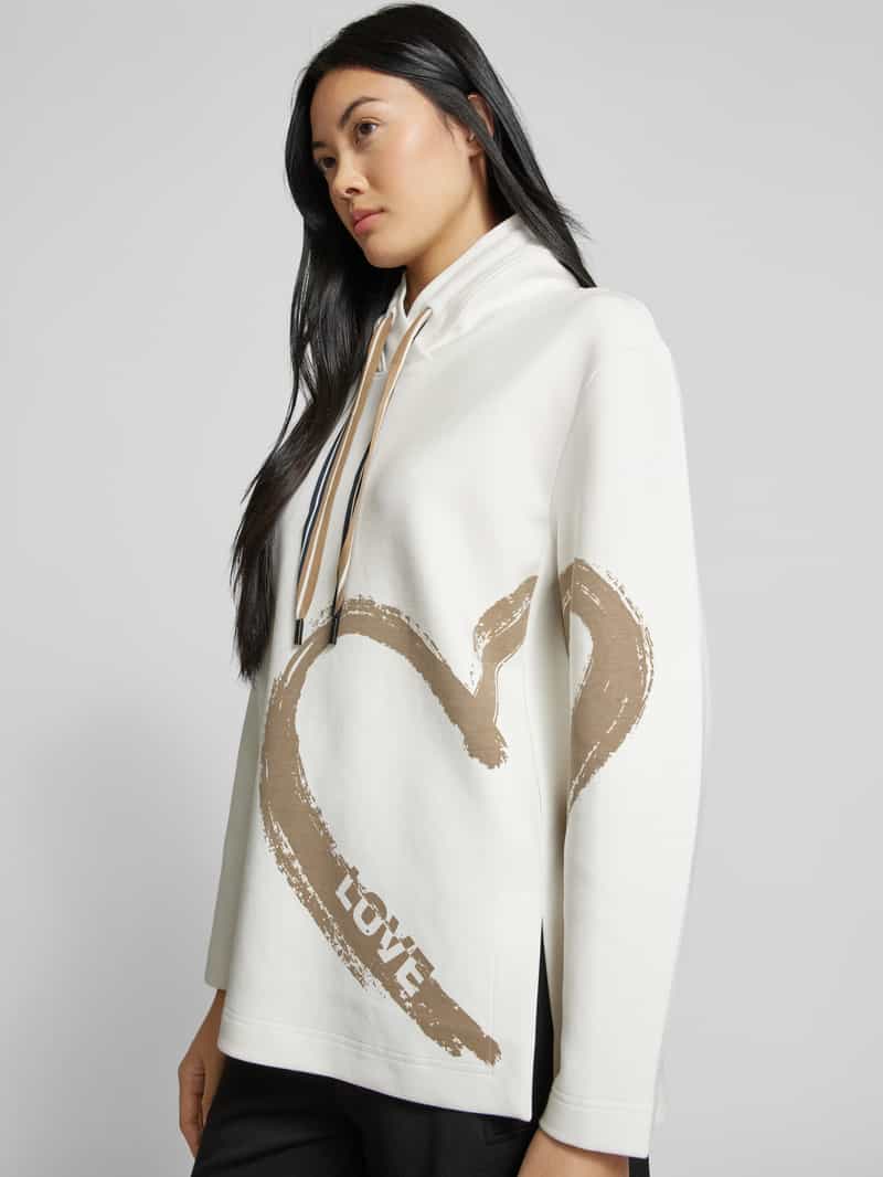 Marc Cain Hoodie met motiefprint