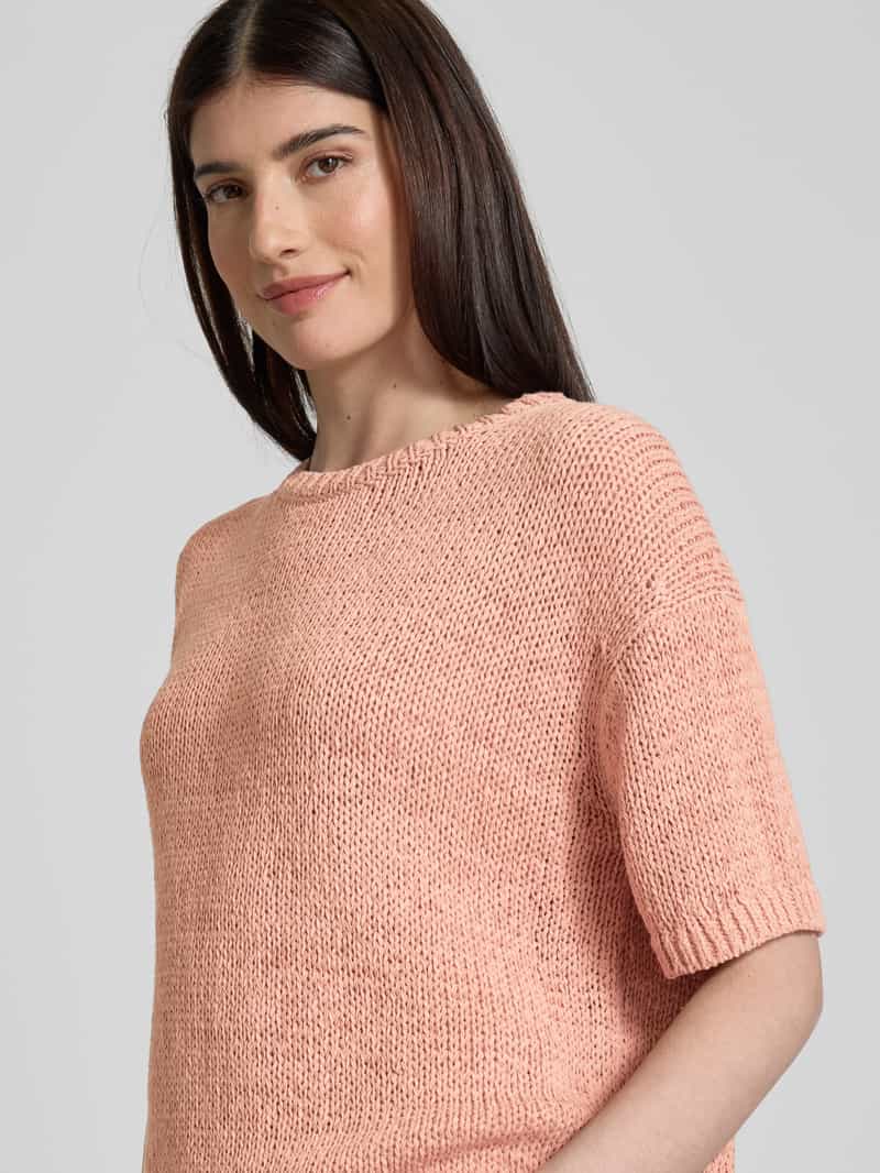Marc O'Polo Loose fit gebreide pullover met korte mouwen