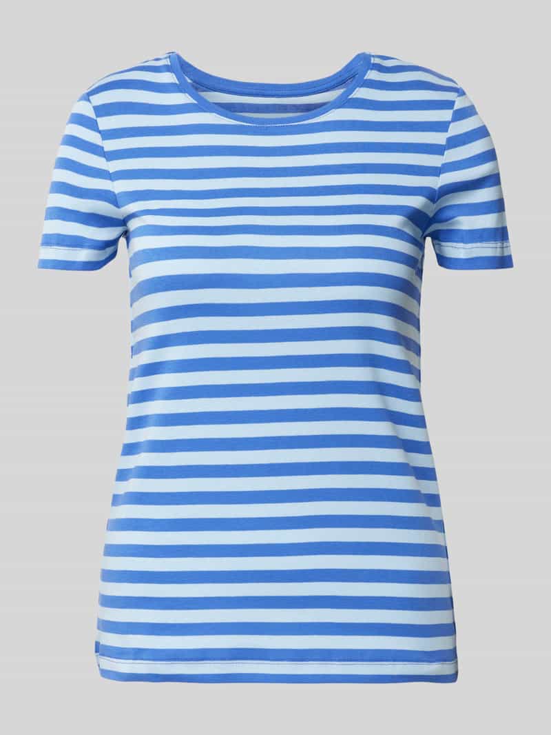 Christian Berg Woman T-shirt met geribde ronde hals