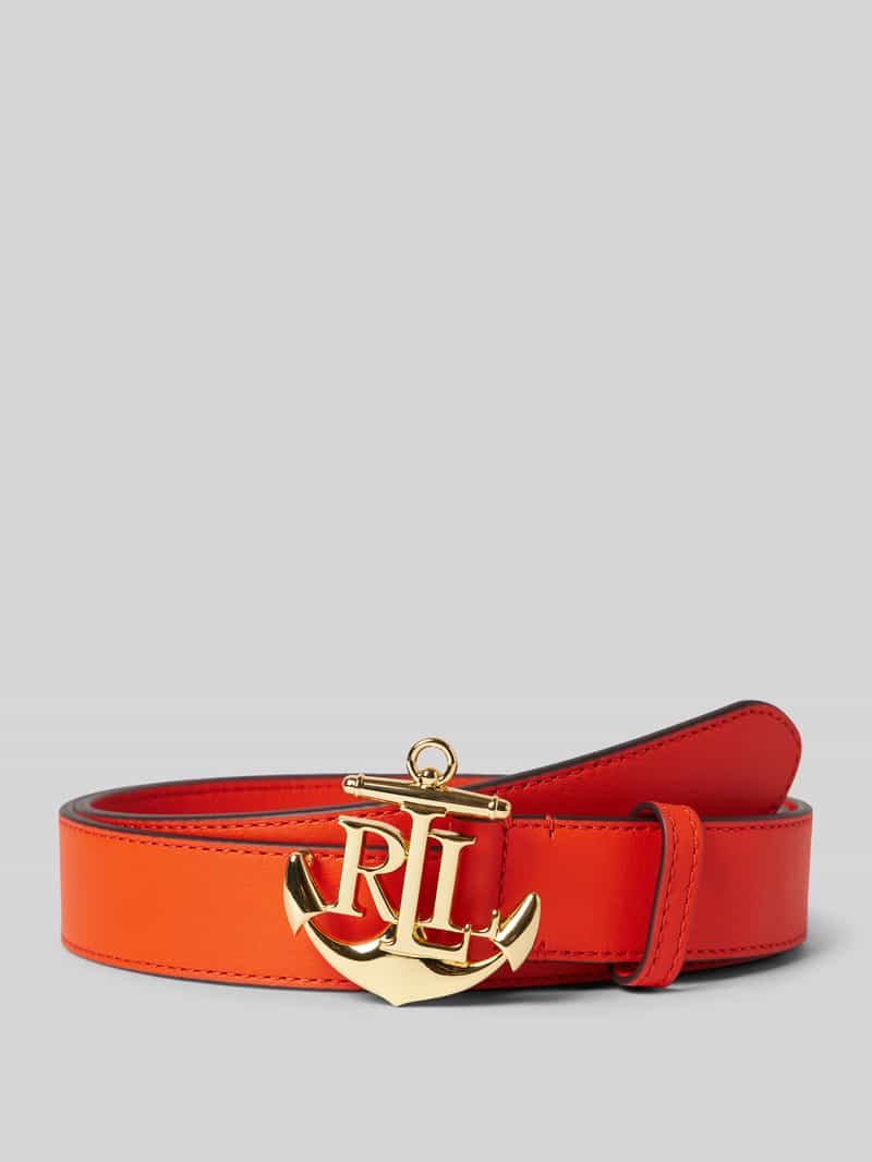 Lauren Ralph Lauren Leren riem met pinsluiting model '3D ANCHOR'