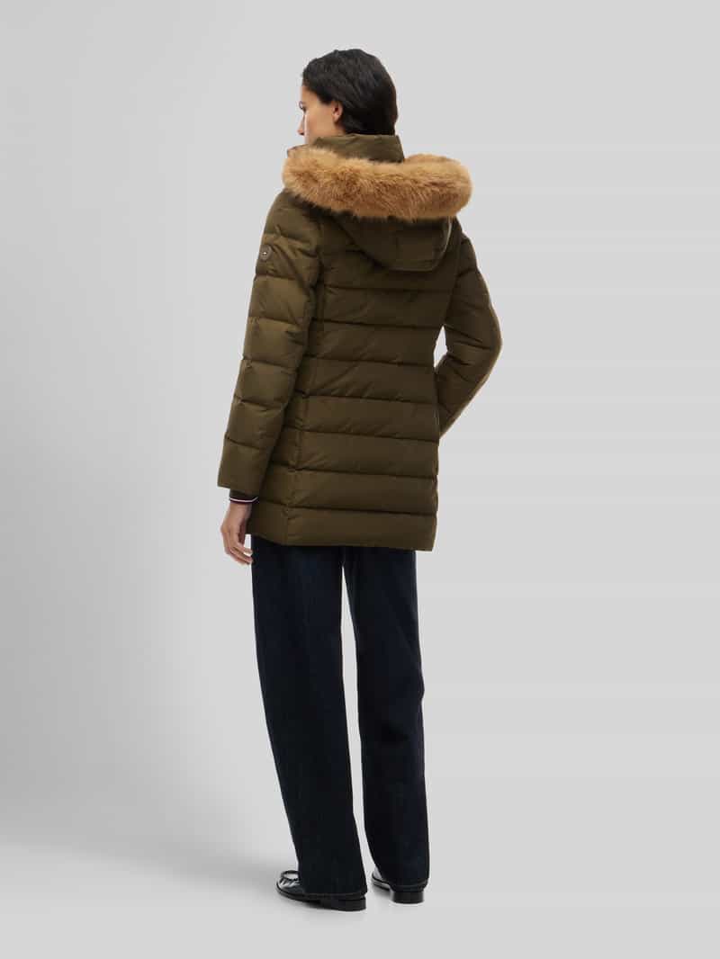 Tommy Hilfiger Gewatteerde mantel met capuchon van teddybont model 'TYRA'