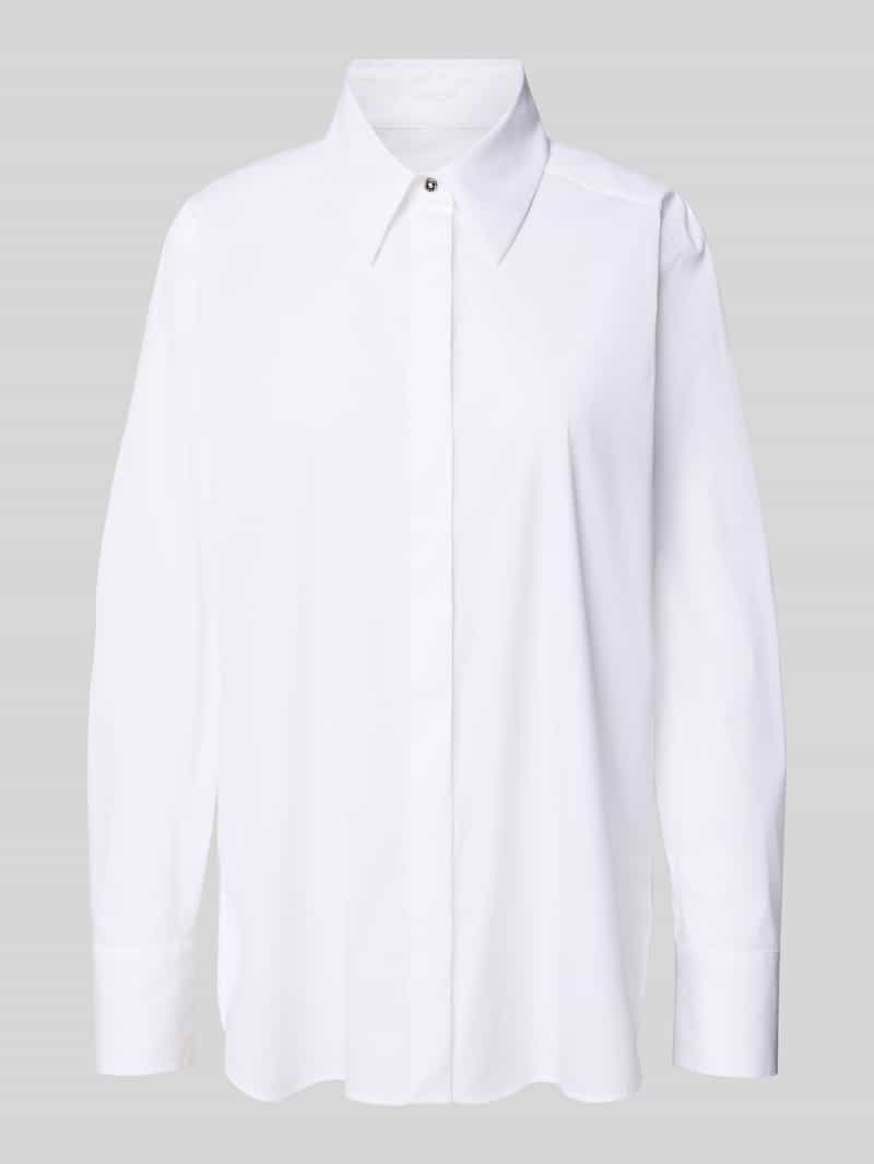 Marc Cain Overhemdblouse met blinde knoopsluiting