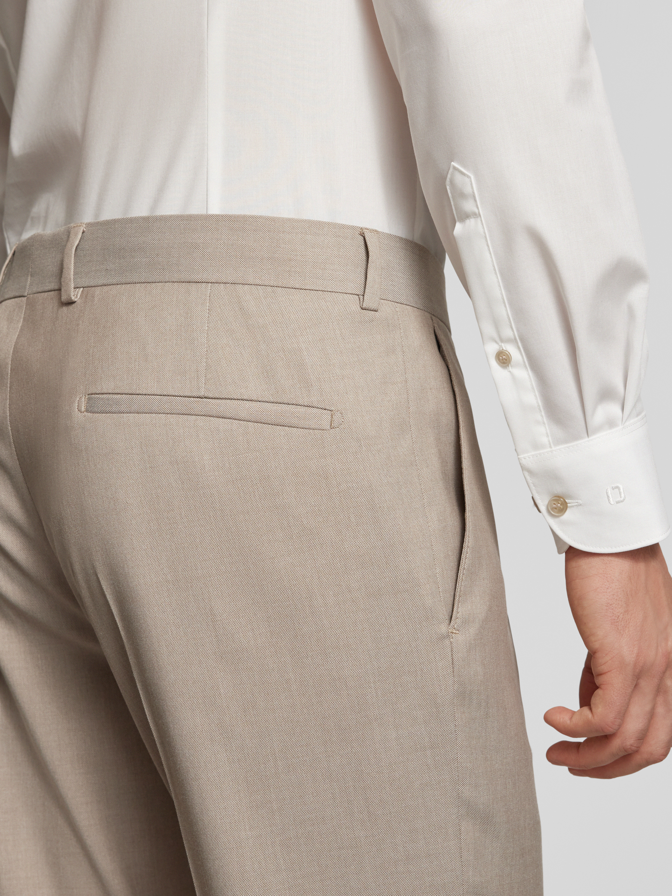 Strellson Regular fit pantalon met riemlussen model 'Melwin2'