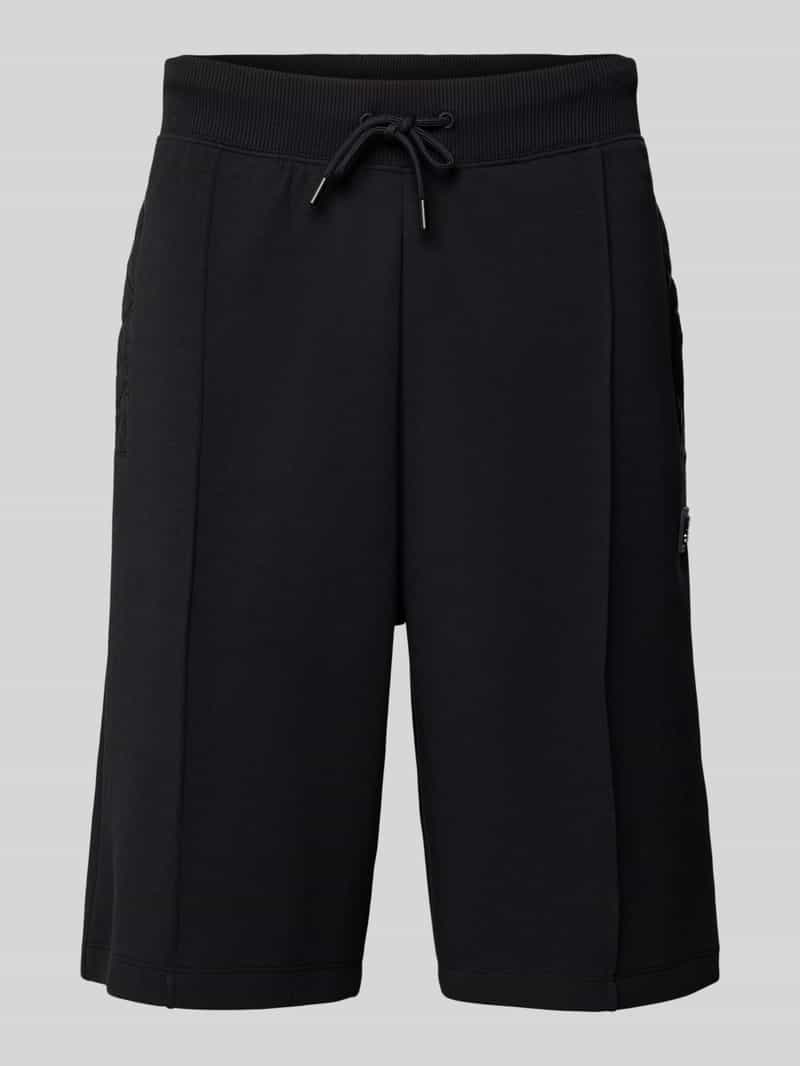 HUGO Sweatshorts met labelprint model 'Dilmos'