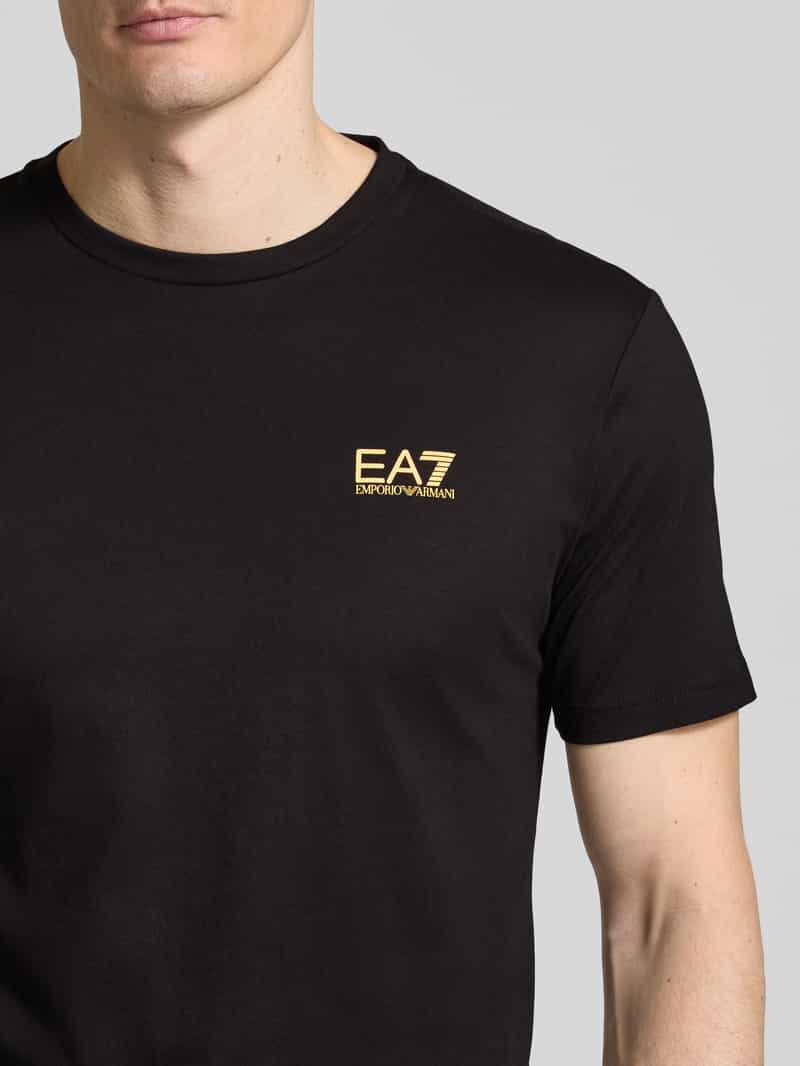 EA7 Emporio Armani T-shirt van puur katoen model 'TRAIN CORE'