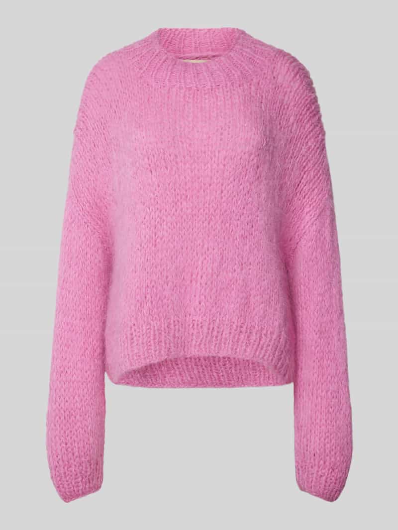 Stella Nova Gebreide pullover van alpacamix met ronde hals