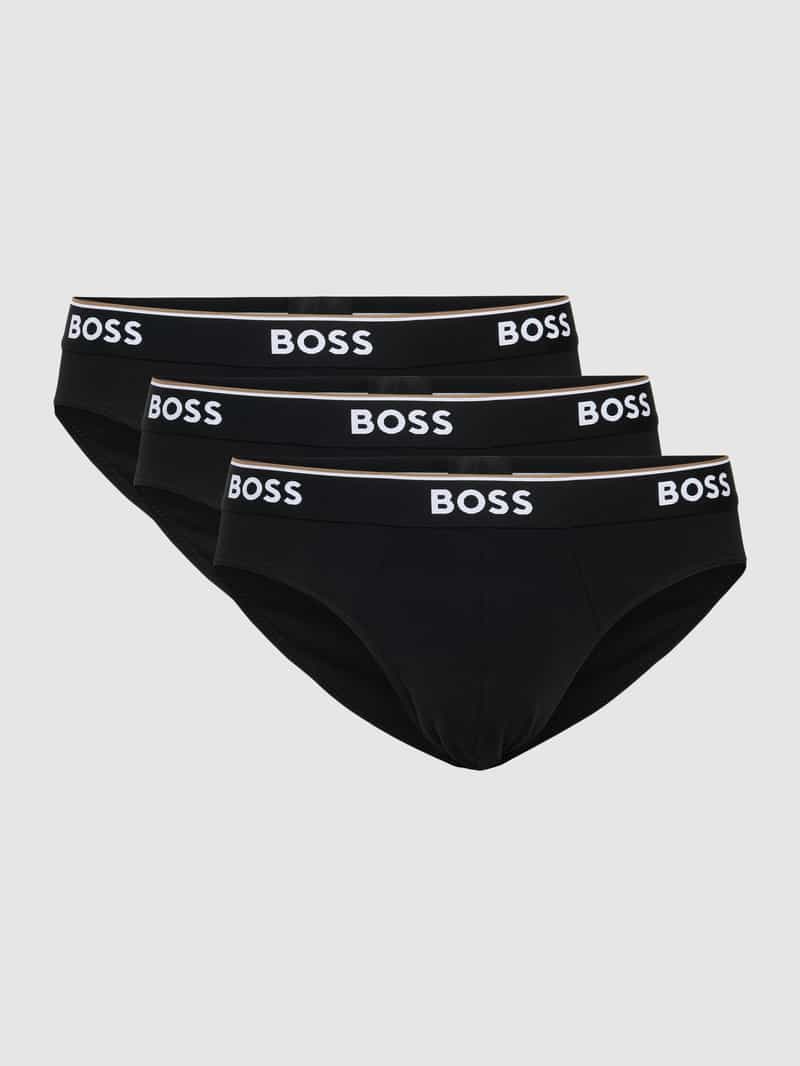 Slip met labeldetails in een set van 3 stuks, model 'Power'