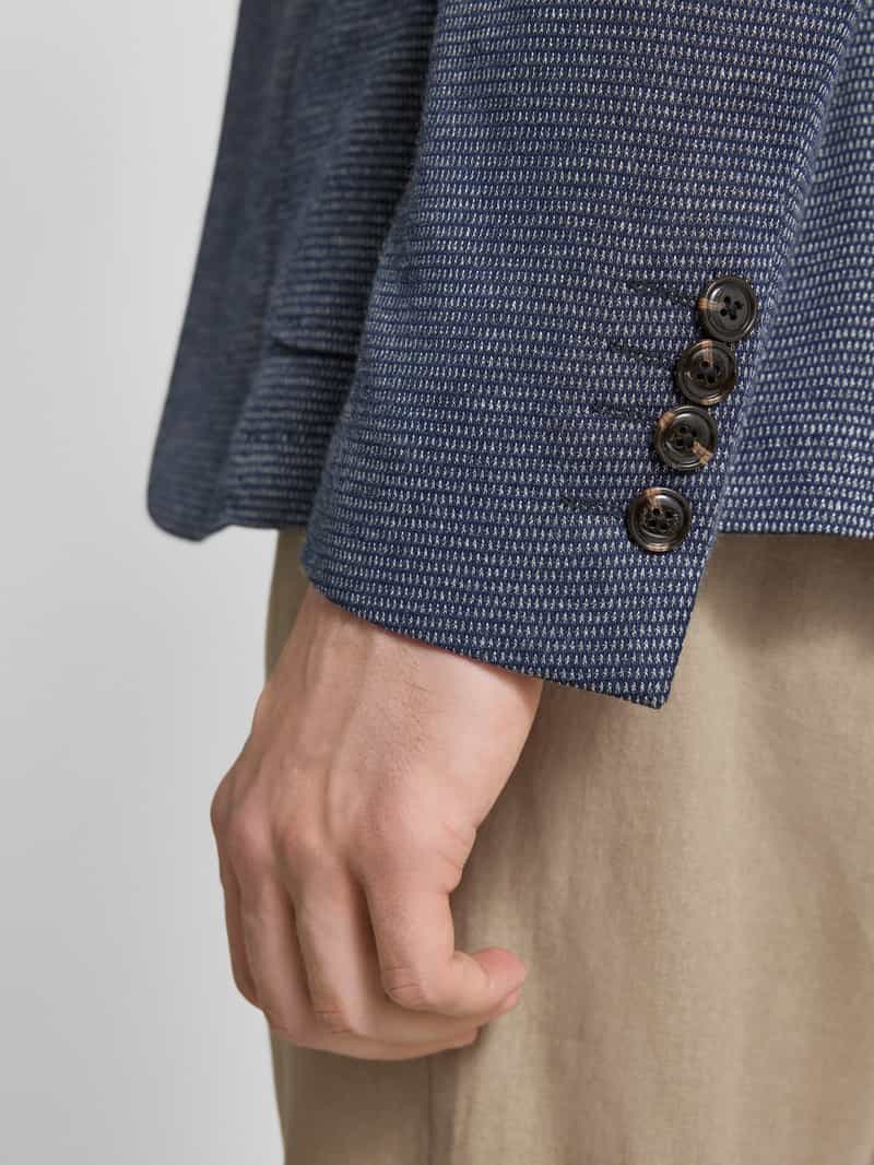 JOOP! Collection 2-knoops colbert met geweven motief model 'HOVEREST'