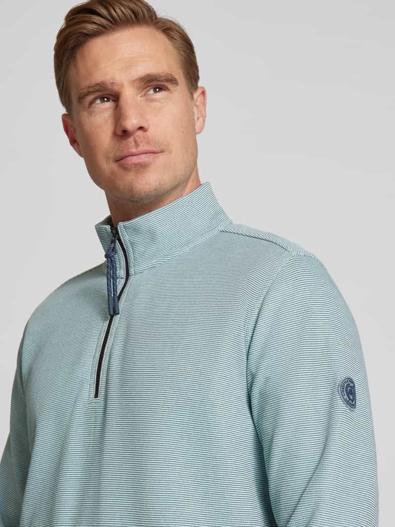 Lerros Sweatshirt met labelpatch model 'SELANIK'
