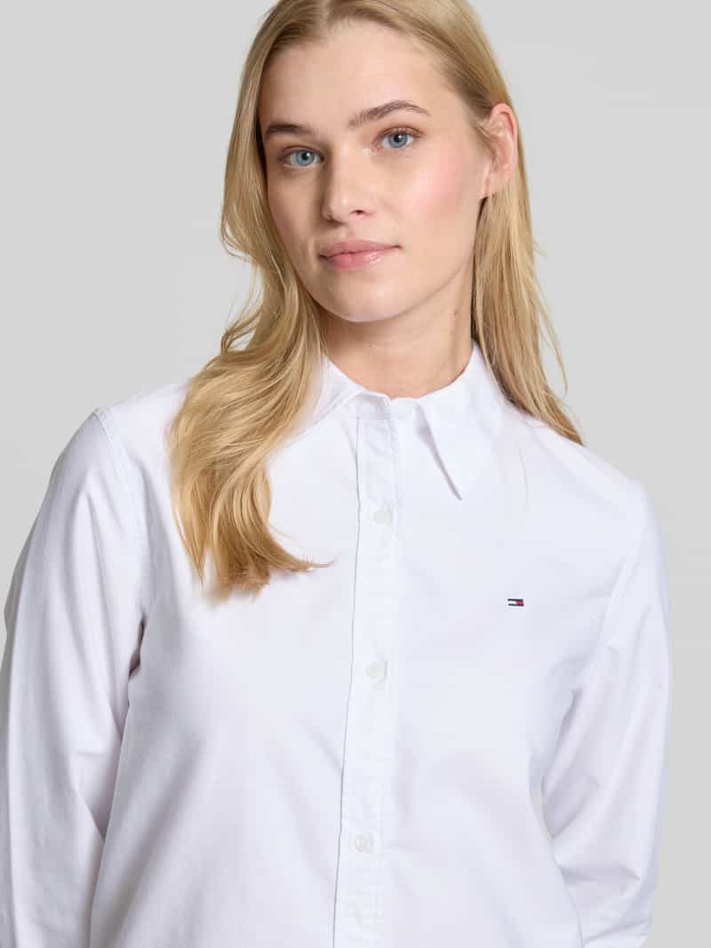 Tommy Hilfiger Regular fit overhemdblouse van puur katoen