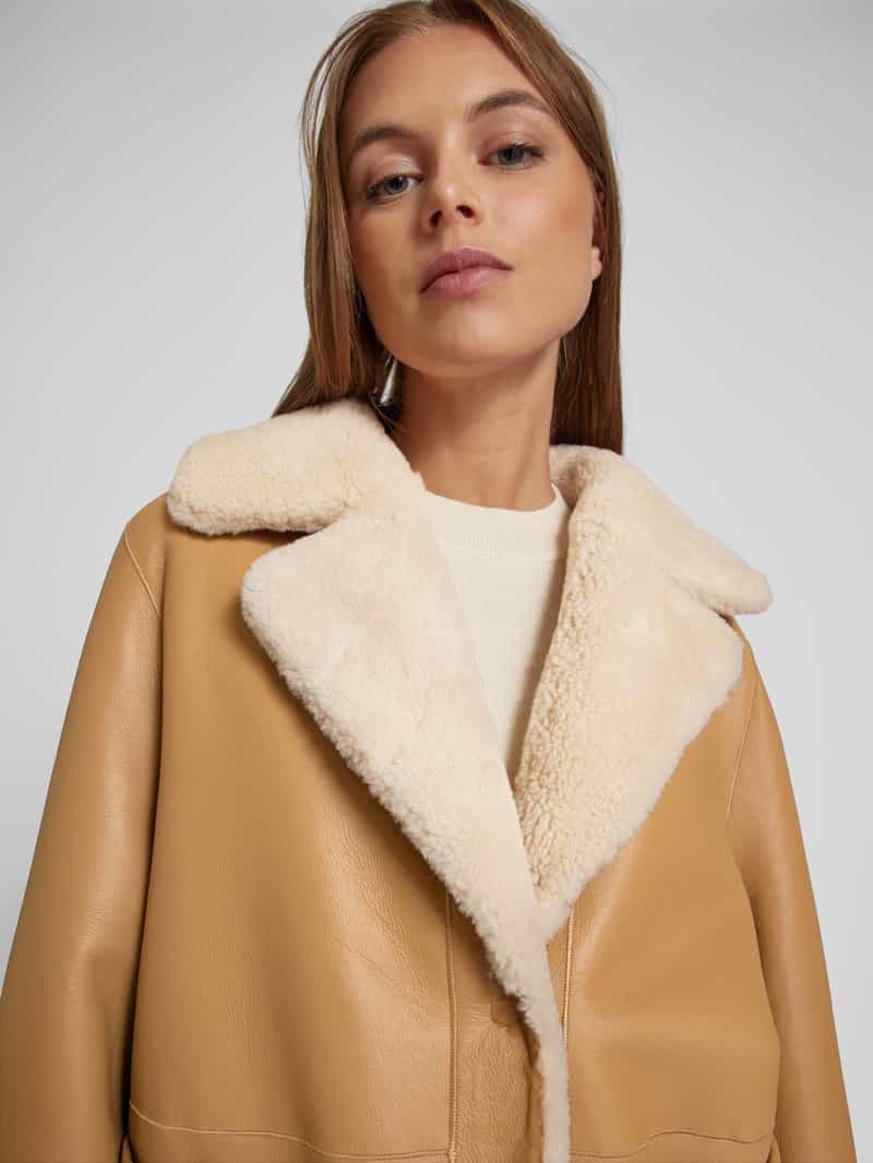 Ivy Oak Jack met voering van teddybont model 'LOTTE'