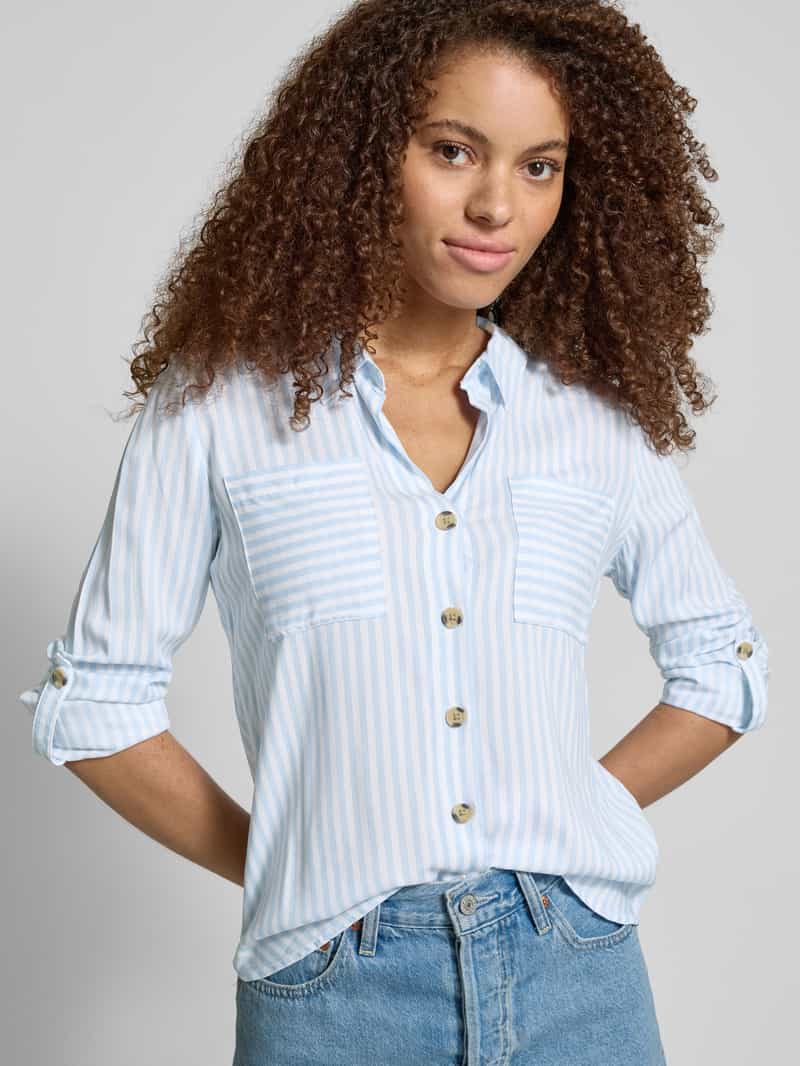 Only Regular fit overhemdblouse van pure viscose model 'YASMIN'