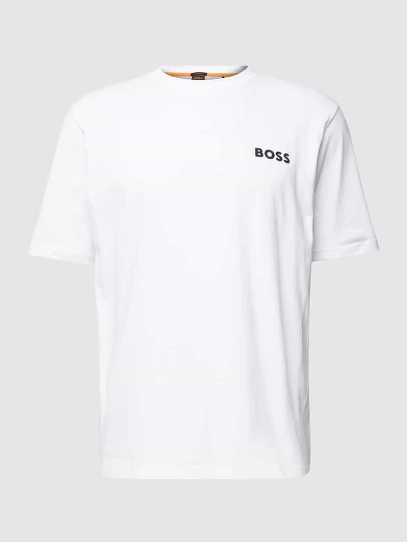 Boss Orange T-shirt met logoprint model 'Teeback'