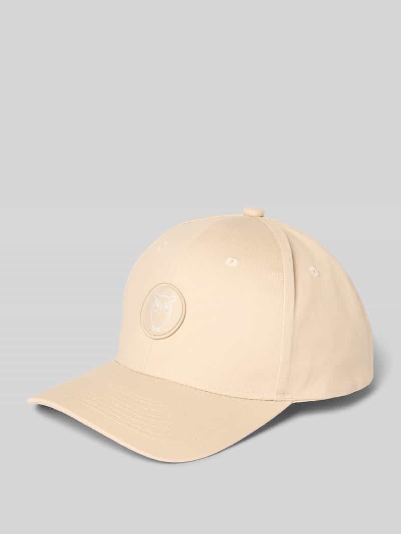 Knowledge Cotton Apparel Baseballpet met labeldetail