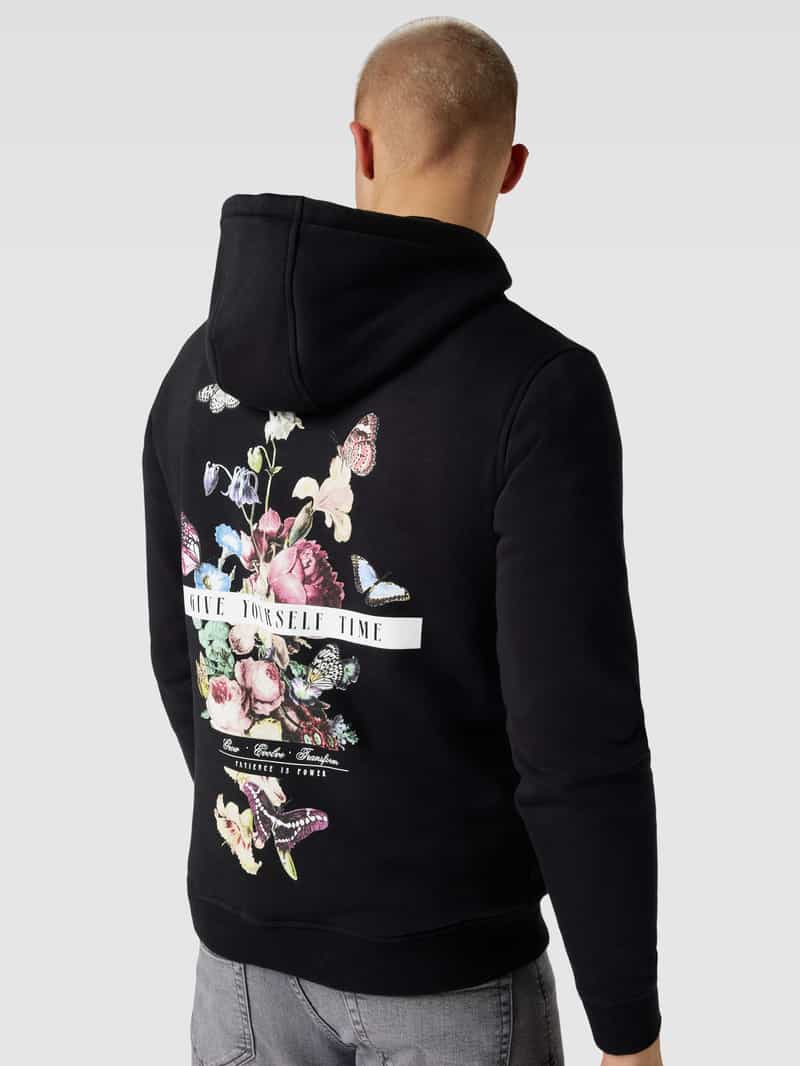 mister tee Hoodie met motiefprint aan de achterkant model 'Give yourself Time'