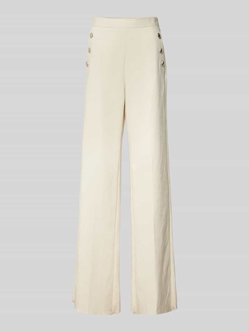 Marella Wide leg stoffen broek met sierknopen model 'MISSION'