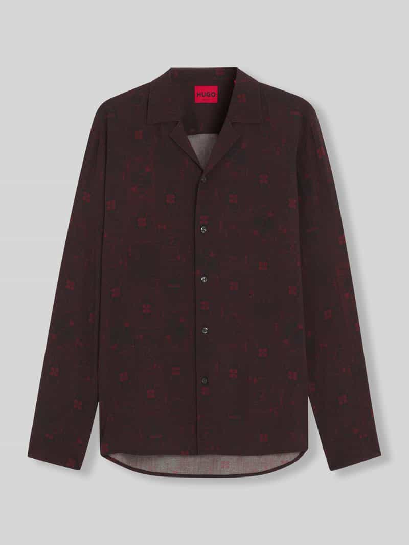 HUGO Slim fit vrijetijdsoverhemd van viscose model 'Ello'