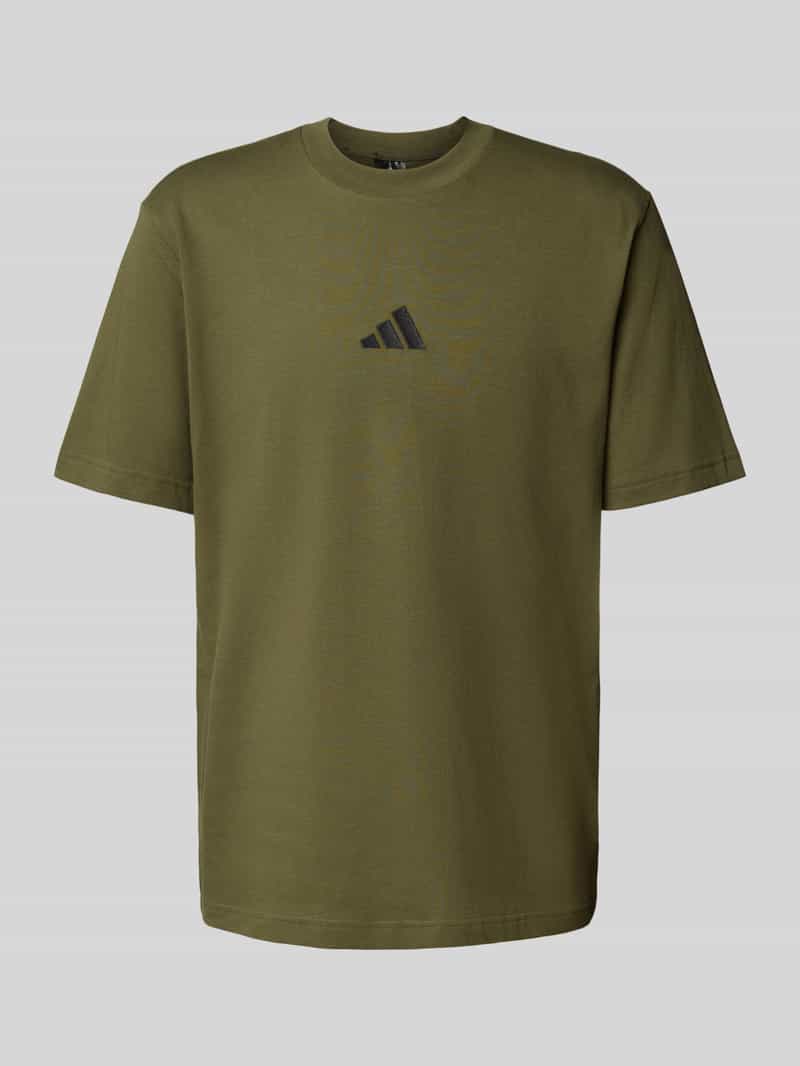 ADIDAS SPORTSWEAR T-shirt met labelstitching en ronde hals