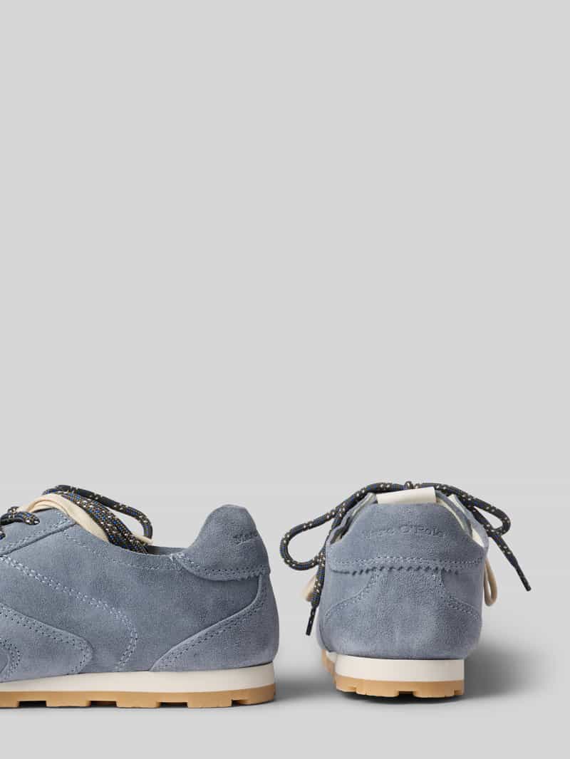 Marc O'Polo Lage sneakers van suèdemix model 'FABIANA 4B'
