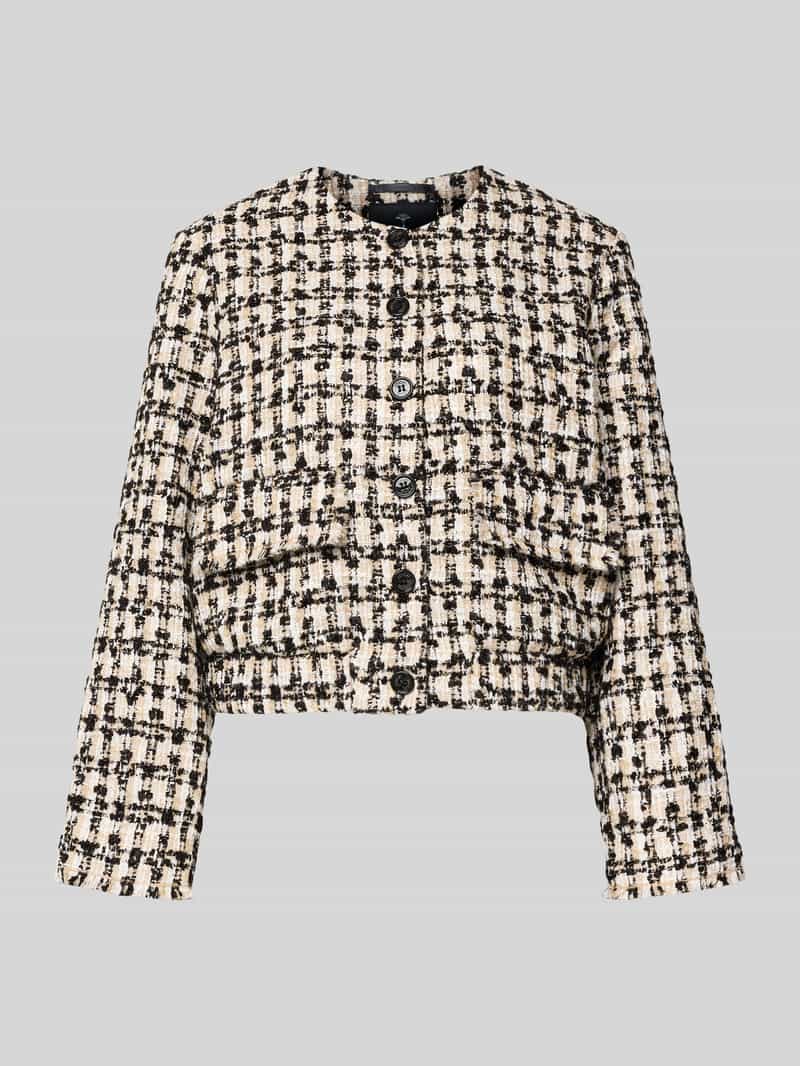 JOOP! Regular Fit Blazer in Bouclé-Optik Modell 'Jenifer' in Beige, Größe 38 200054038