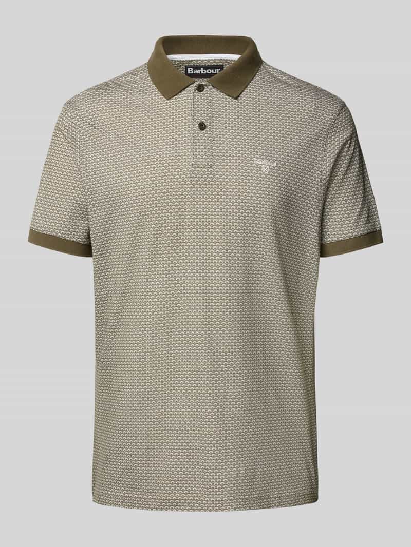 Barbour Regular fit poloshirt met labelstitching model 'Shell'
