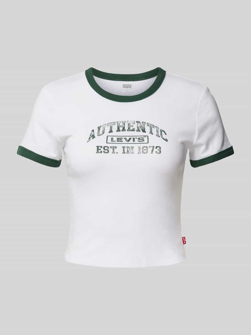 Levi's T-shirt met labelprint