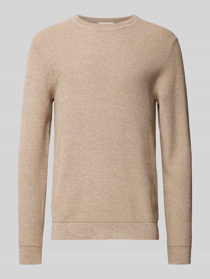 Selected Homme Gebreide pullover met structuurmotief, model 'ROSS'