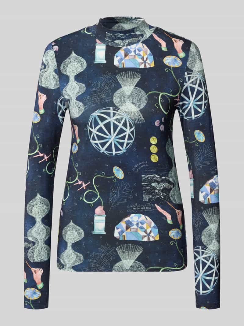 Scotch & Soda Shirt met lange mouwen en opstaande kraag