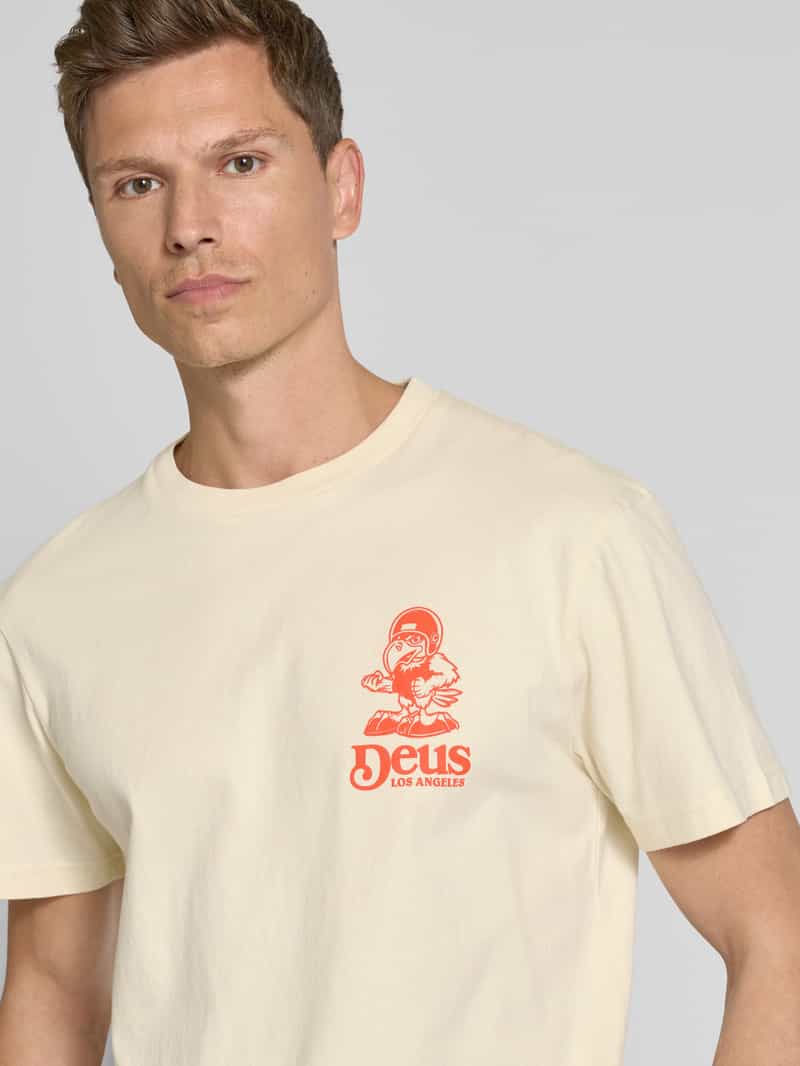 DEUS EX MACHINA T-shirt met labelprint model 'Raptor'