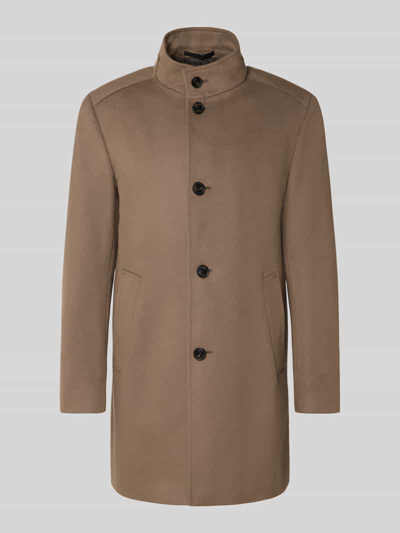 JOOP! Collection Regular fit lange jas van scheerwolmix met kasjmier model 'MARON'