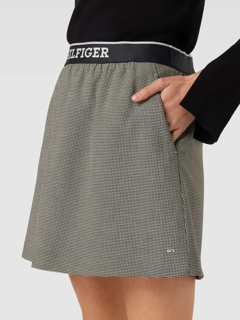 Tommy Hilfiger Minirok met glencheck-motief model 'ELASTICATED'