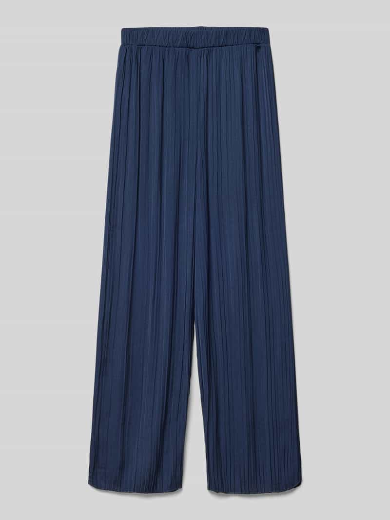 s.Oliver RED LABEL Loose fit brede broek met plissé-look