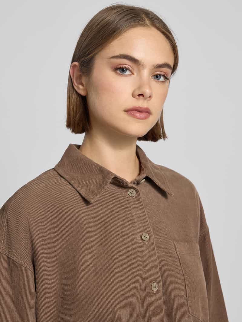 Only Relaxed fit corduroy blouse van puur katoen model 'AIME-MOXI'