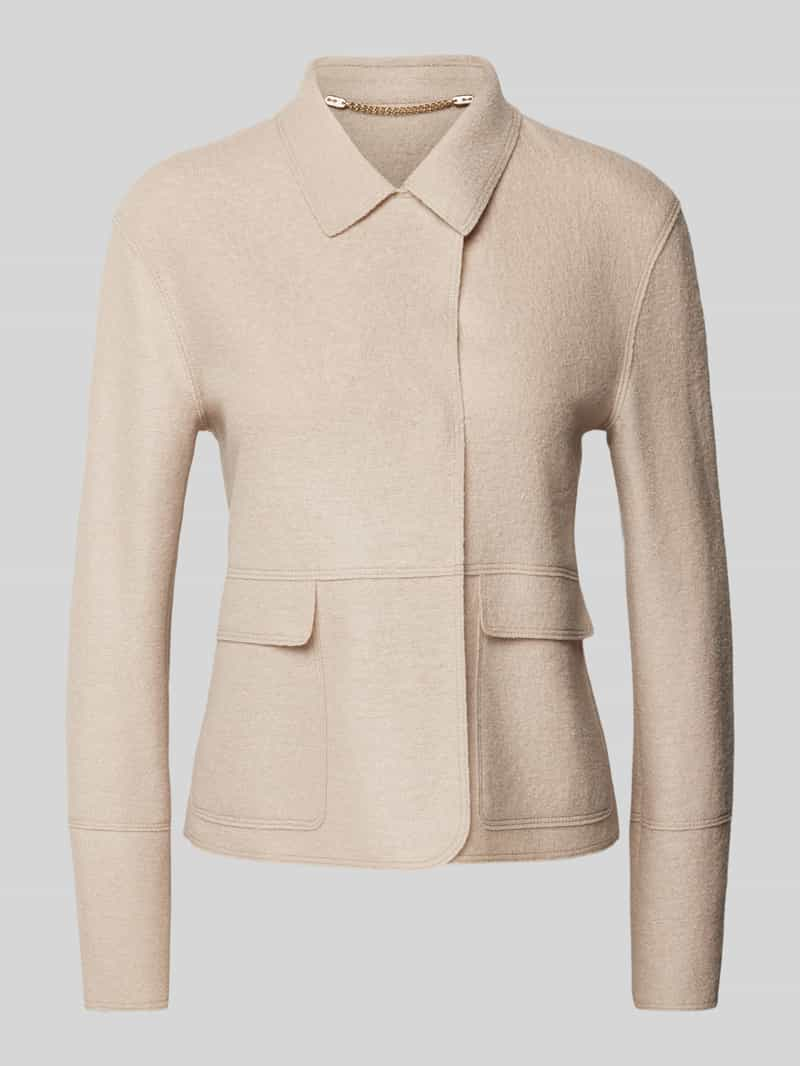 WHITE LABEL Blazer van wol met klepzakken