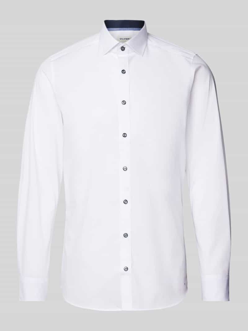 OLYMP Level Five Slim fit zakelijk overhemd van popeline
