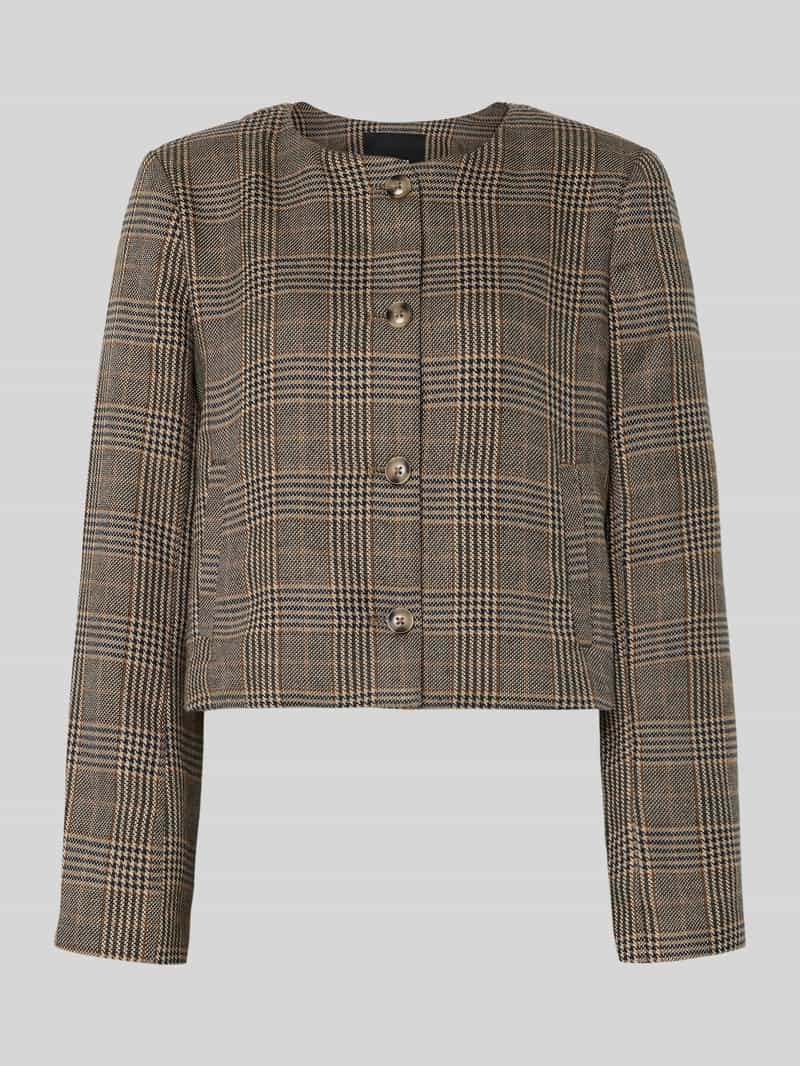 Vero Moda Boxy fit korte blazer zonder kraag model 'STINA'