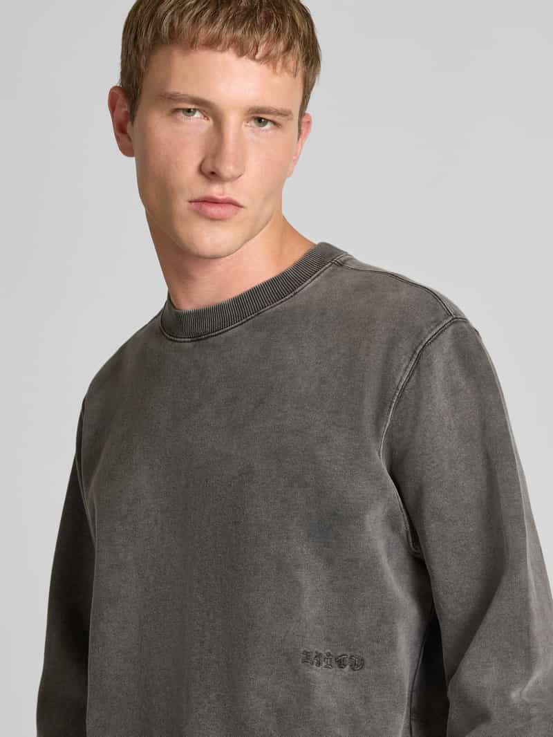 Edwin Relaxed fit sweatshirt met statementstitching model 'Axiom'