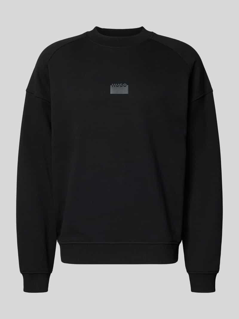 HUGO Regular fit sweatshirt van puur katoen model 'DELASTCREW'