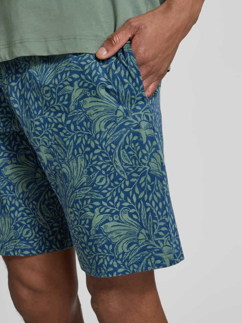 Schiesser Regular fit bermuda met elastische band